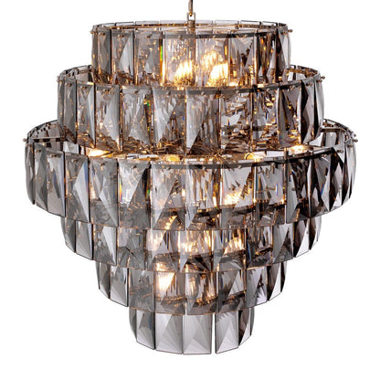 Amazone Large Chandelier - Smoke Glass