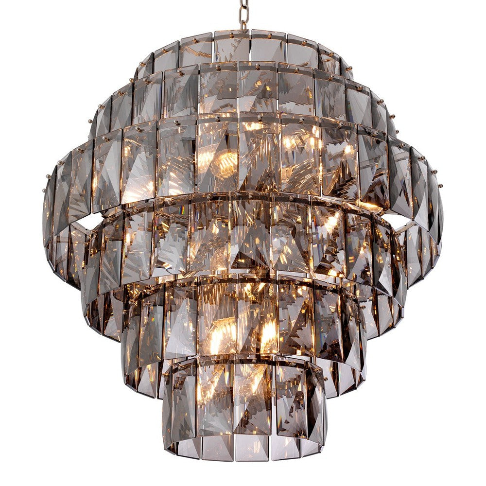 Amazone Large Chandelier - Smoke Glass