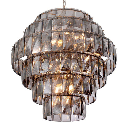 Amazone Large Chandelier - Smoke Glass