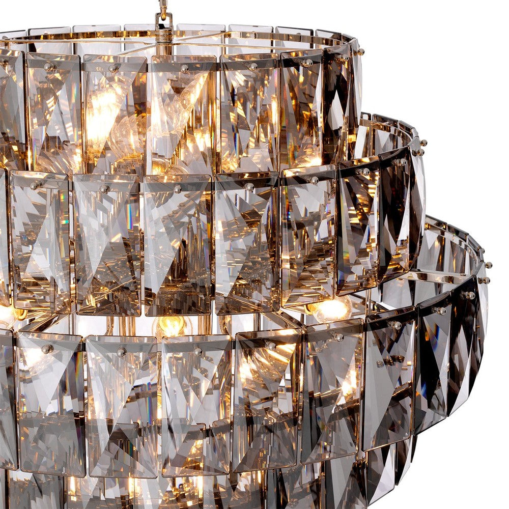 Amazone Large Chandelier - Smoke Glass