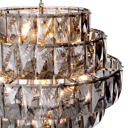 Amazone Large Chandelier - Smoke Glass