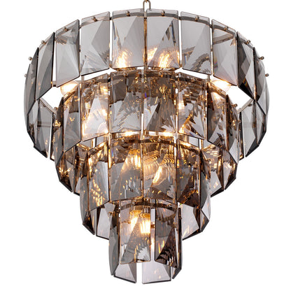 Amazone Small Chandelier - Smoke Glass