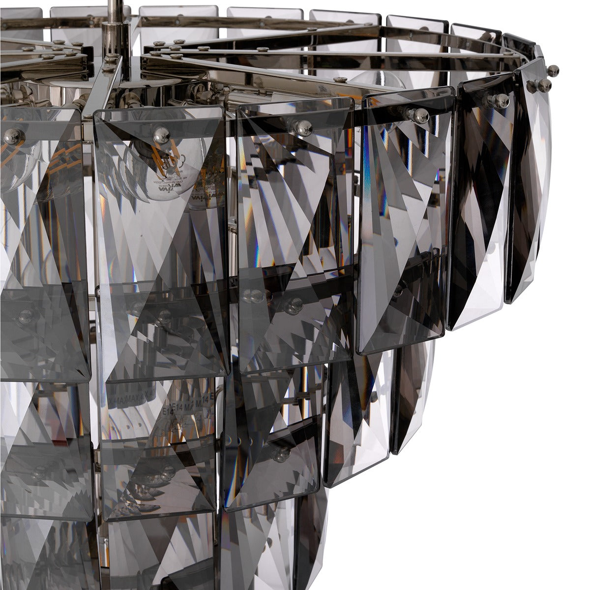 Amazone Small Chandelier - Smoke Glass