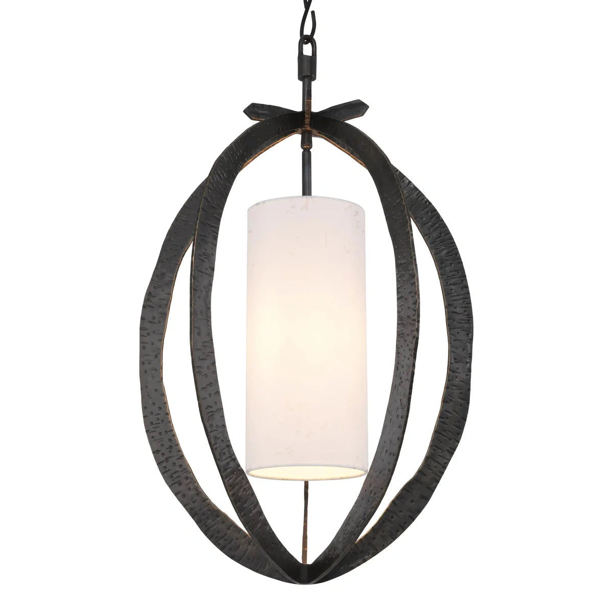 Eichholtz Luciano Chandelier in Hammered Bronze Highlight
