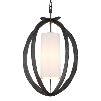Eichholtz Luciano Chandelier in Hammered Bronze Highlight