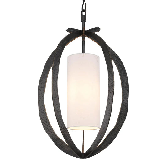 Eichholtz Luciano Chandelier in Hammered Bronze Highlight