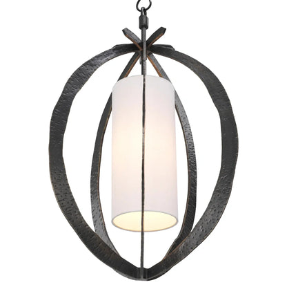 Eichholtz Luciano Chandelier in Hammered Bronze Highlight