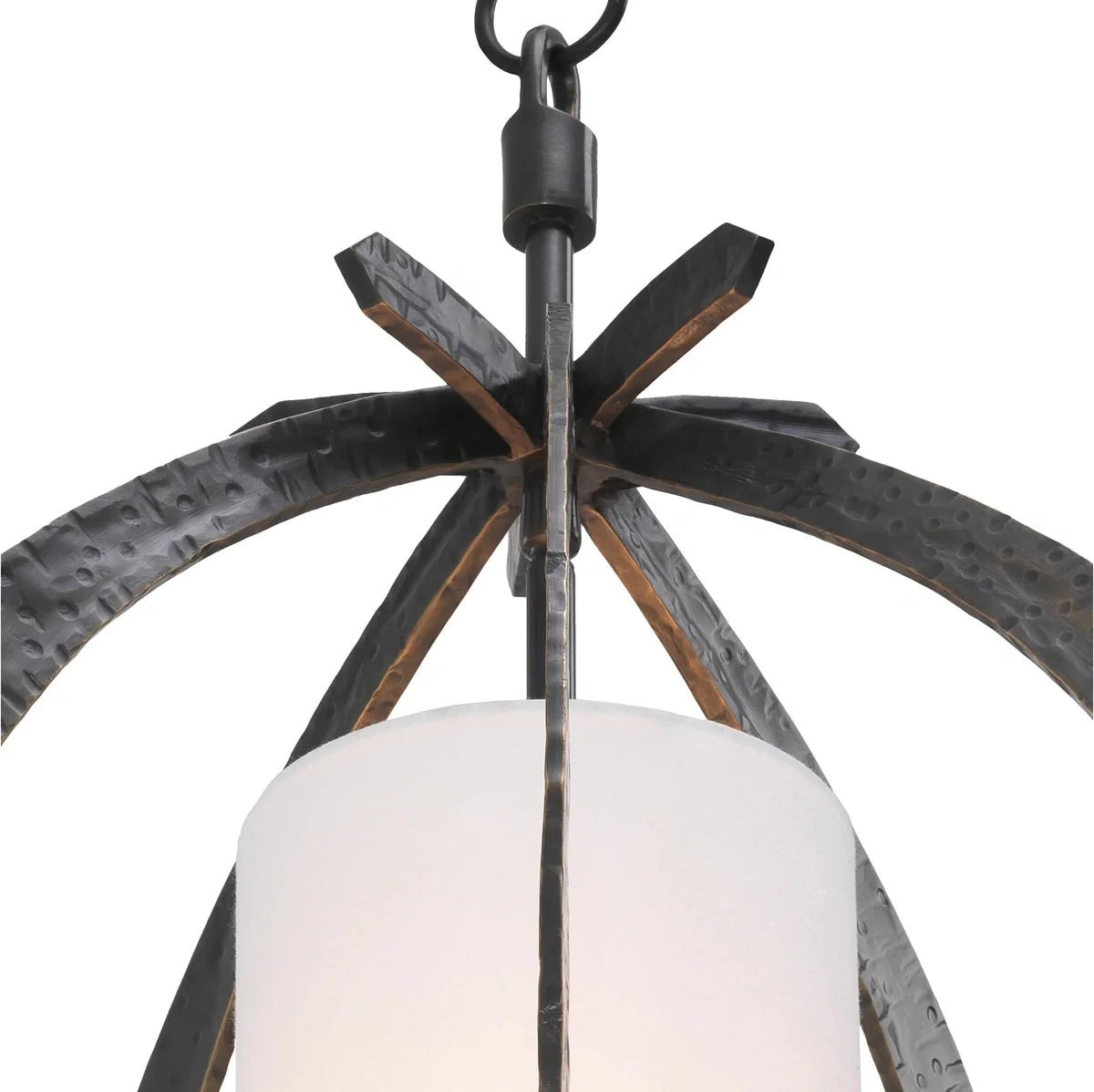 Eichholtz Luciano Chandelier in Hammered Bronze Highlight