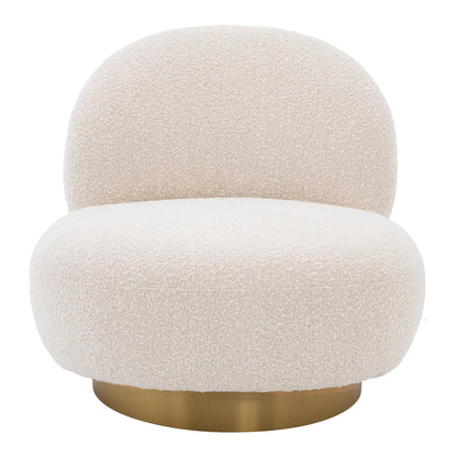 Clément Swivel Chair - Bouclé Cream