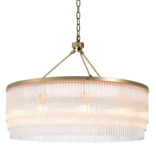 Hector Chandelier - Light Brushed Brass Finish