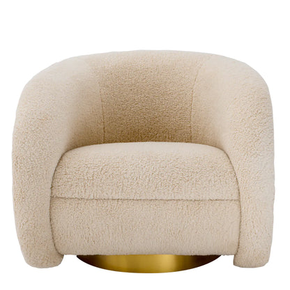 Cristo Swivel Chair - Brisbane Cream
