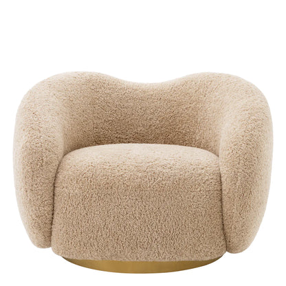 Diego Swivel Chair - Canberra Sand