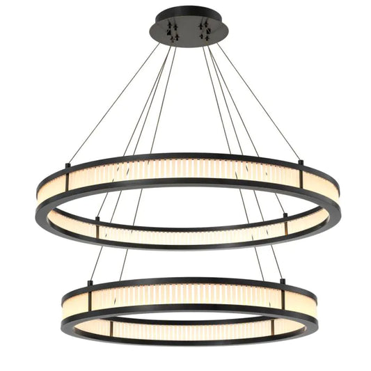 Damien Double Chandelier - Bronze