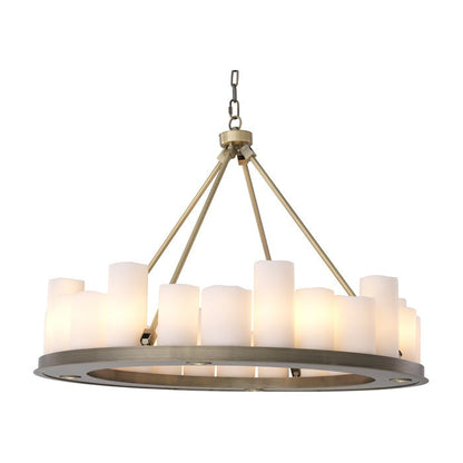 Commodore Round Chandelier - Brass