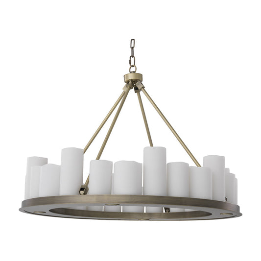 Commodore Round Chandelier - Brass