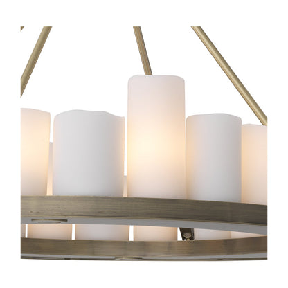 Commodore Round Chandelier - Brass