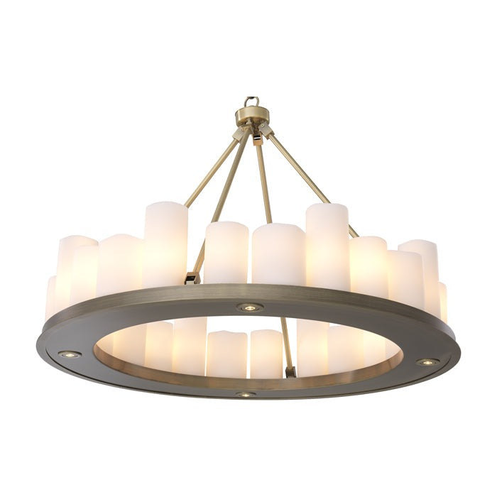 Commodore Round Chandelier - Brass