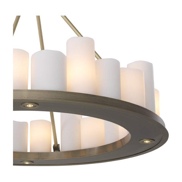 Commodore Round Chandelier - Brass