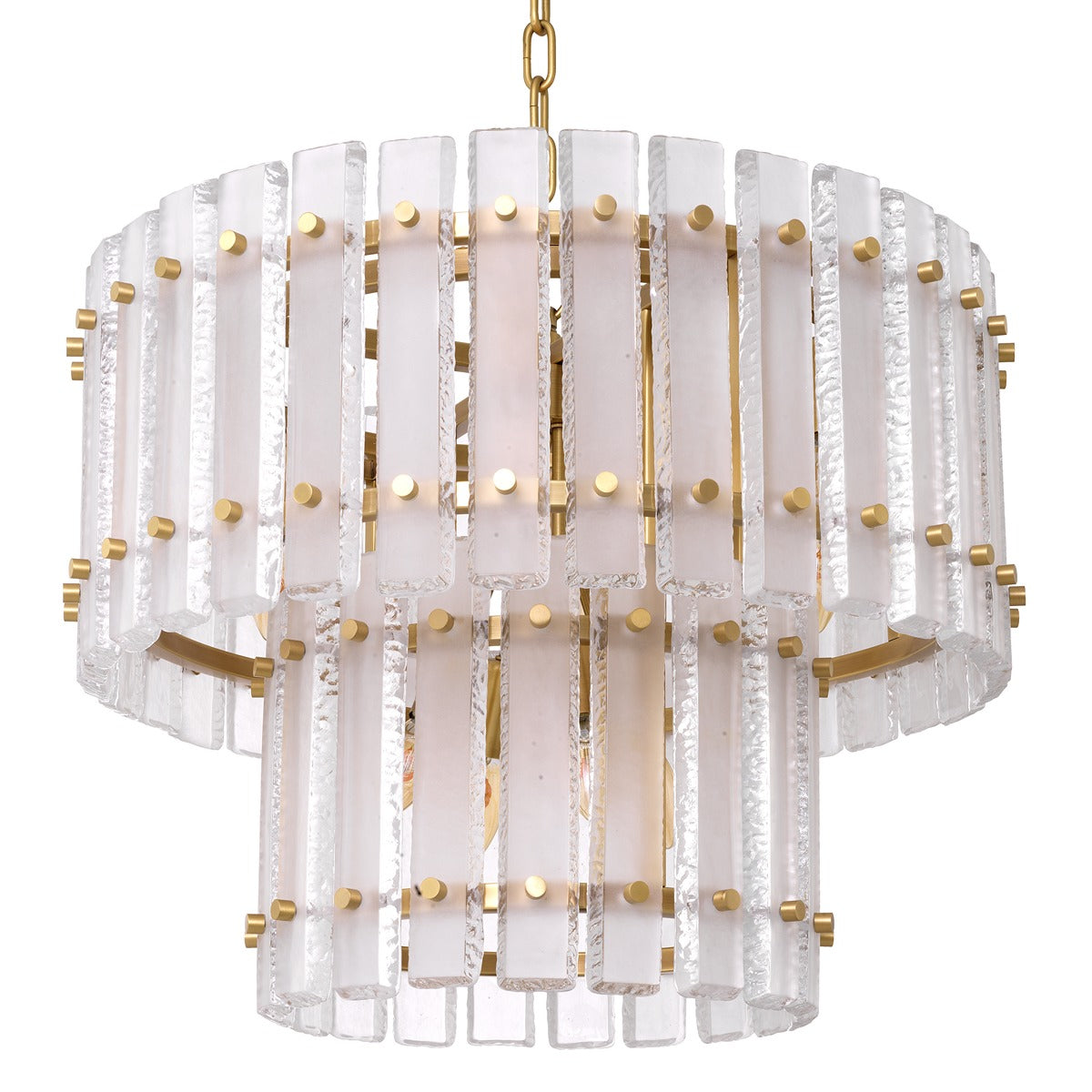 Blason Chandelier - Antique Brass