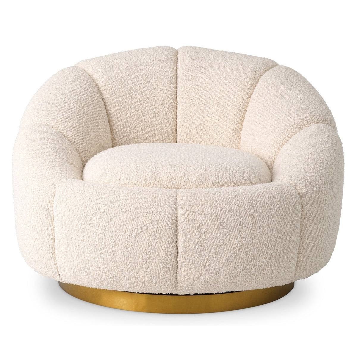 Inger Swivel Chair - Bouclé Cream