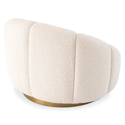 Inger Swivel Chair - Bouclé Cream