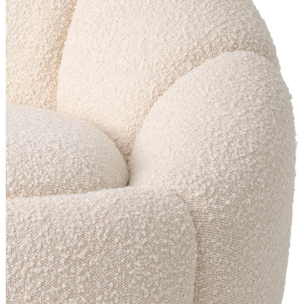 Inger Swivel Chair - Bouclé Cream