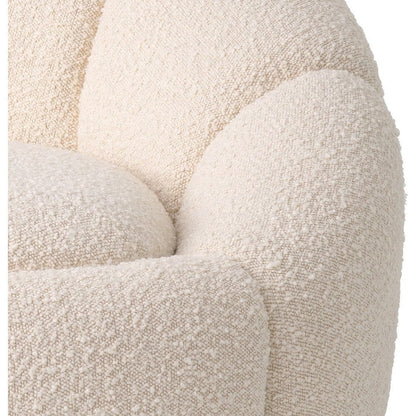 Inger Swivel Chair - Bouclé Cream