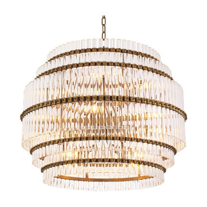 Scottsdale Round Chandelier - Antique Brass