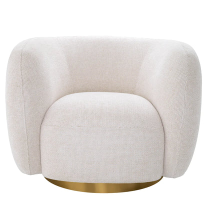 Roxy Swivel Chair - Lyssa Off-White