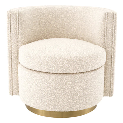 Amanda Swivel Chair - Bouclé Cream