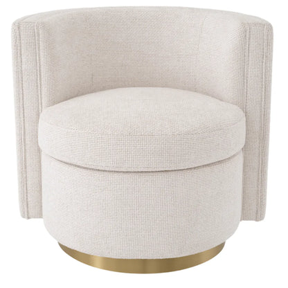 Amanda Swivel Chair - Lyssa Off-White