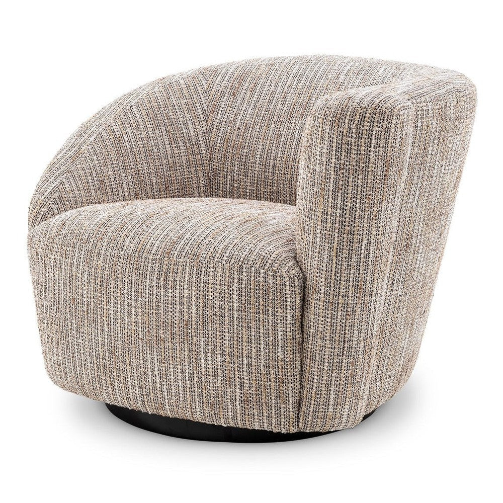 Colin Right Swivel Chair - Mademoiselle Beige