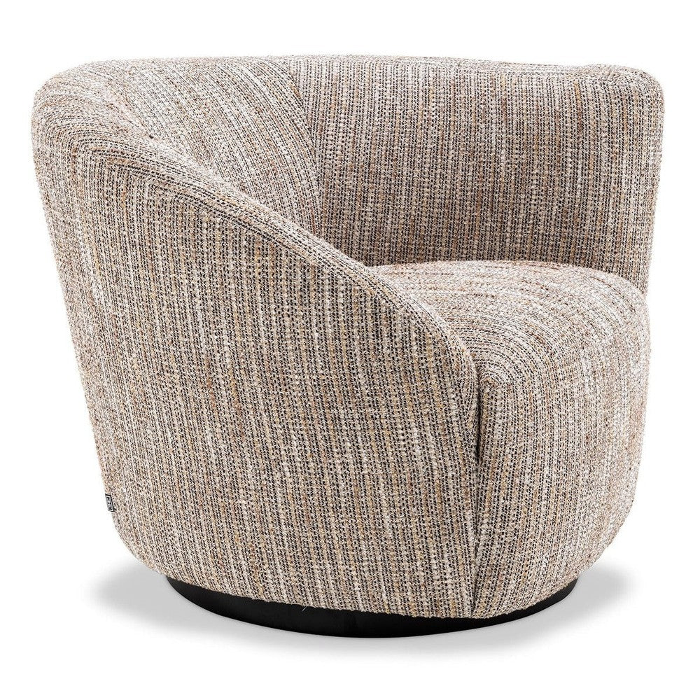 Colin Right Swivel Chair - Mademoiselle Beige
