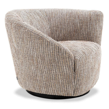 Colin Right Swivel Chair - Mademoiselle Beige