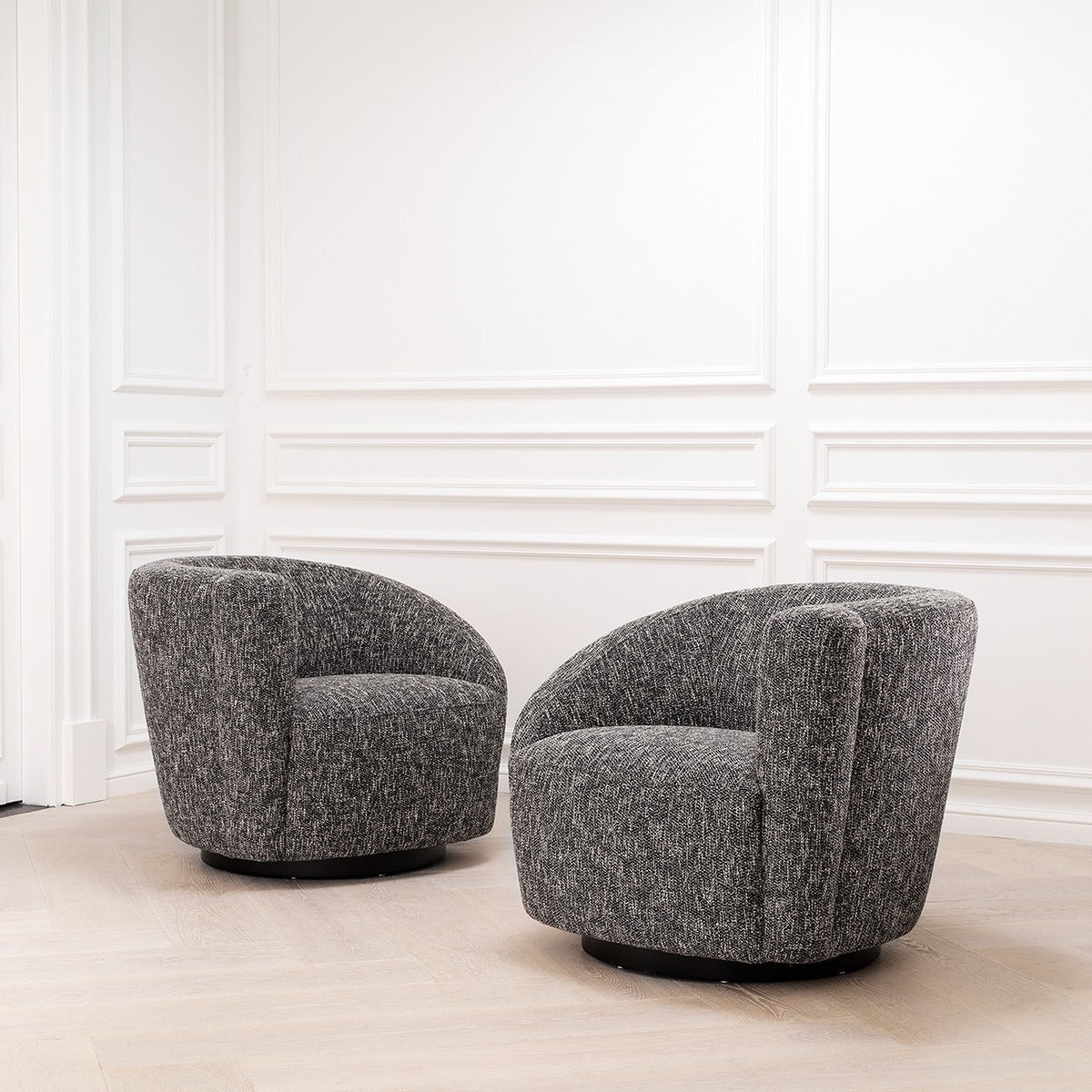 Colin Swivel Chair Left - Cambon Black