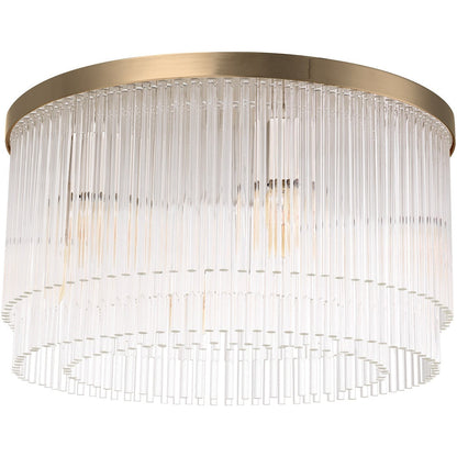 Hector Ceiling Lamp - Light Brushed Brass Finish