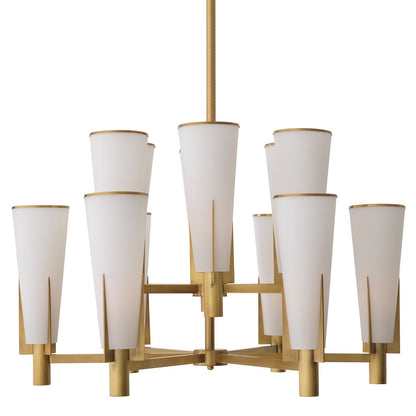 Dino Double Chandelier - Antique Brass