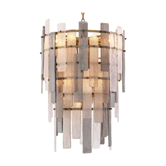 Greyson Round Chandelier - Antique Brass