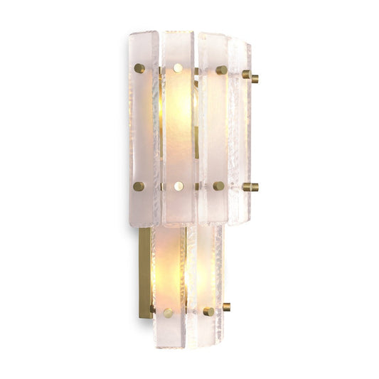 Blason Double Wall Lamp - Antique Brass