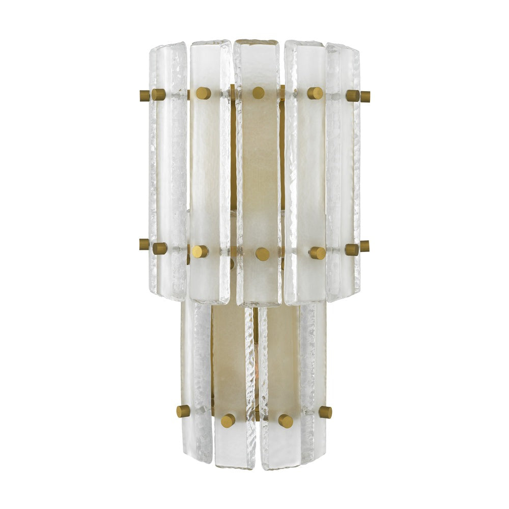 Blason Double Wall Lamp - Antique Brass