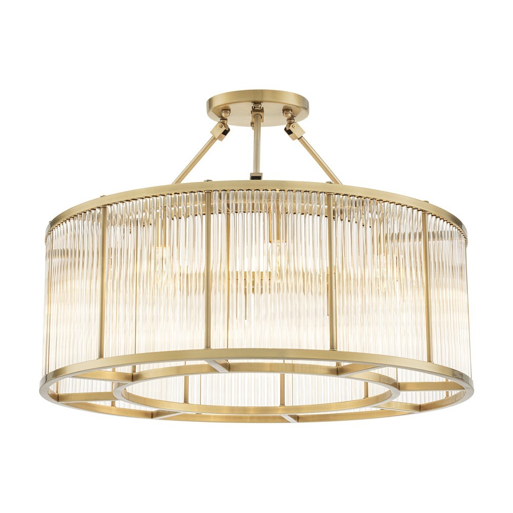 Large Bernardi Ceiling Lamp - Antique Brass
