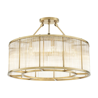 Large Bernardi Ceiling Lamp - Antique Brass