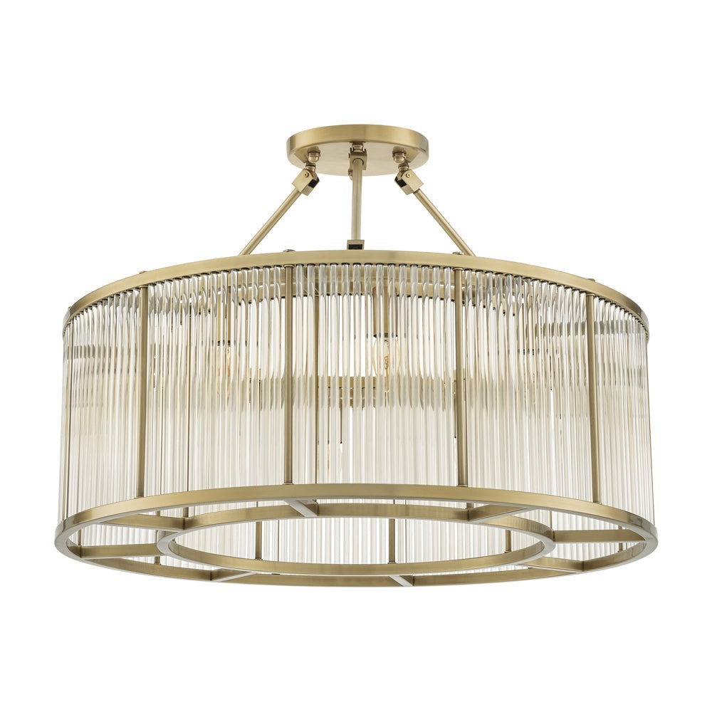 Large Bernardi Ceiling Lamp - Antique Brass