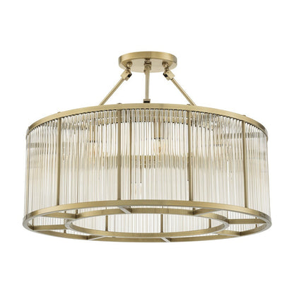 Large Bernardi Ceiling Lamp - Antique Brass