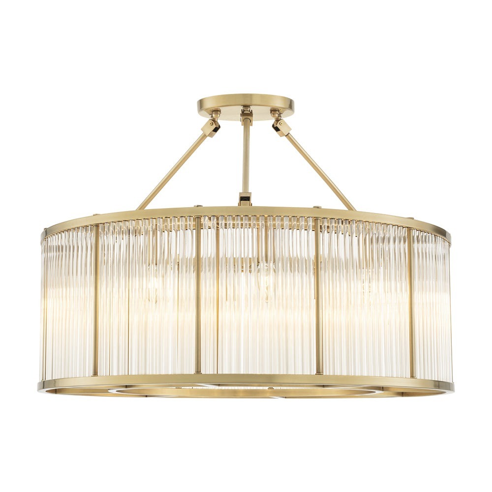 Large Bernardi Ceiling Lamp - Antique Brass