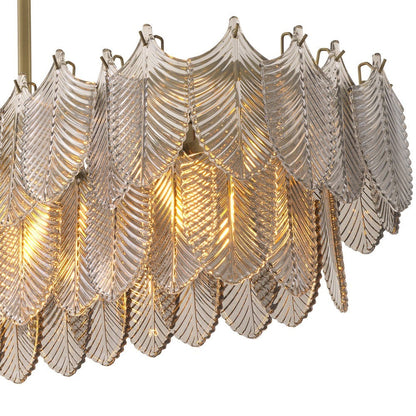 Verbier Rectangular Chandelier - Light Brushed Brass