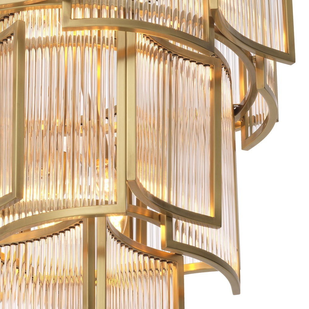 Jet Set Chandelier - Antique Brass