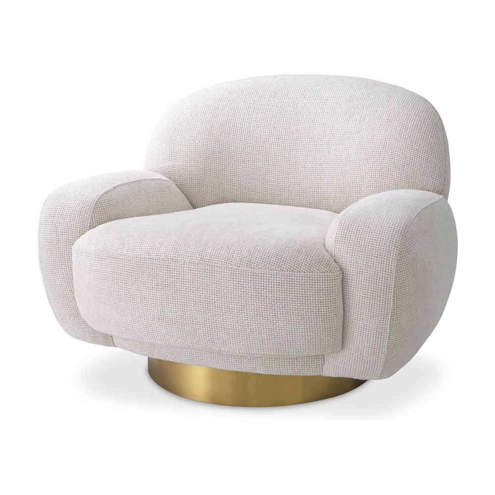 Udine Swivel Chair - lyssa Off-White