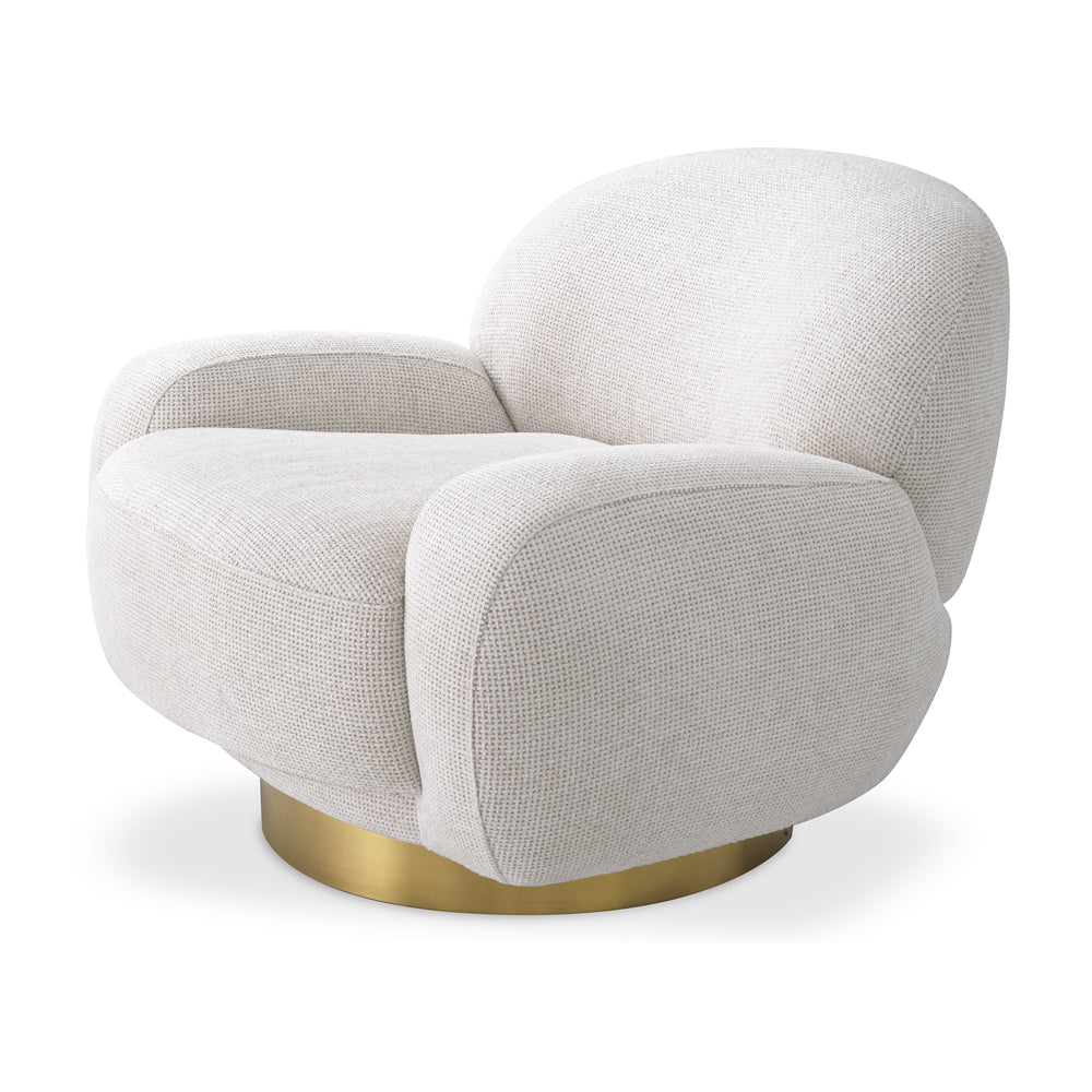 Udine Swivel Chair - lyssa Off-White