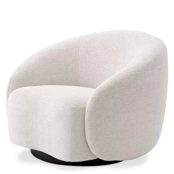 Amore Swivel Chair - Off White | Outlet